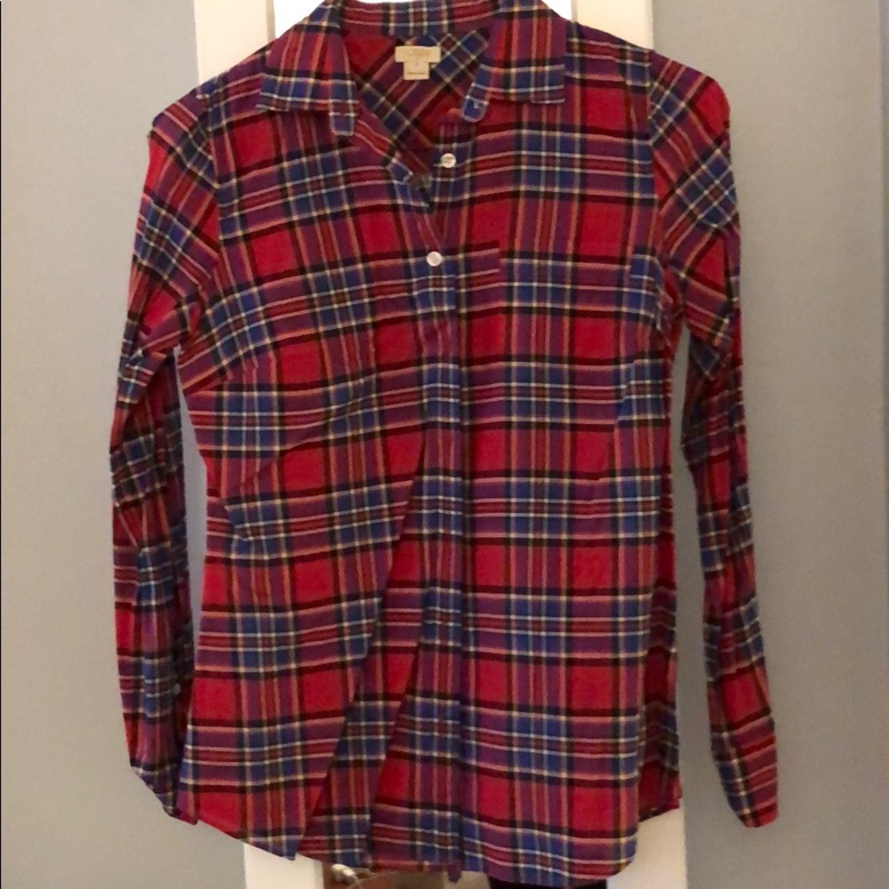 J Crew plaid button down